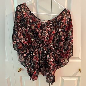 Gianni Bernini Paisley Sheer Top